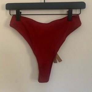 SKIMS Fits Everybody Thong Ribbed Brick Red Size 3X